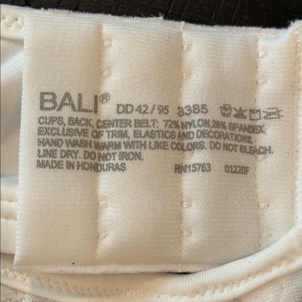 Bali Passion for Comfort Full Figure Minimizer Bra White Lace DF3385 Sz 42DD - Picture 5 of 7